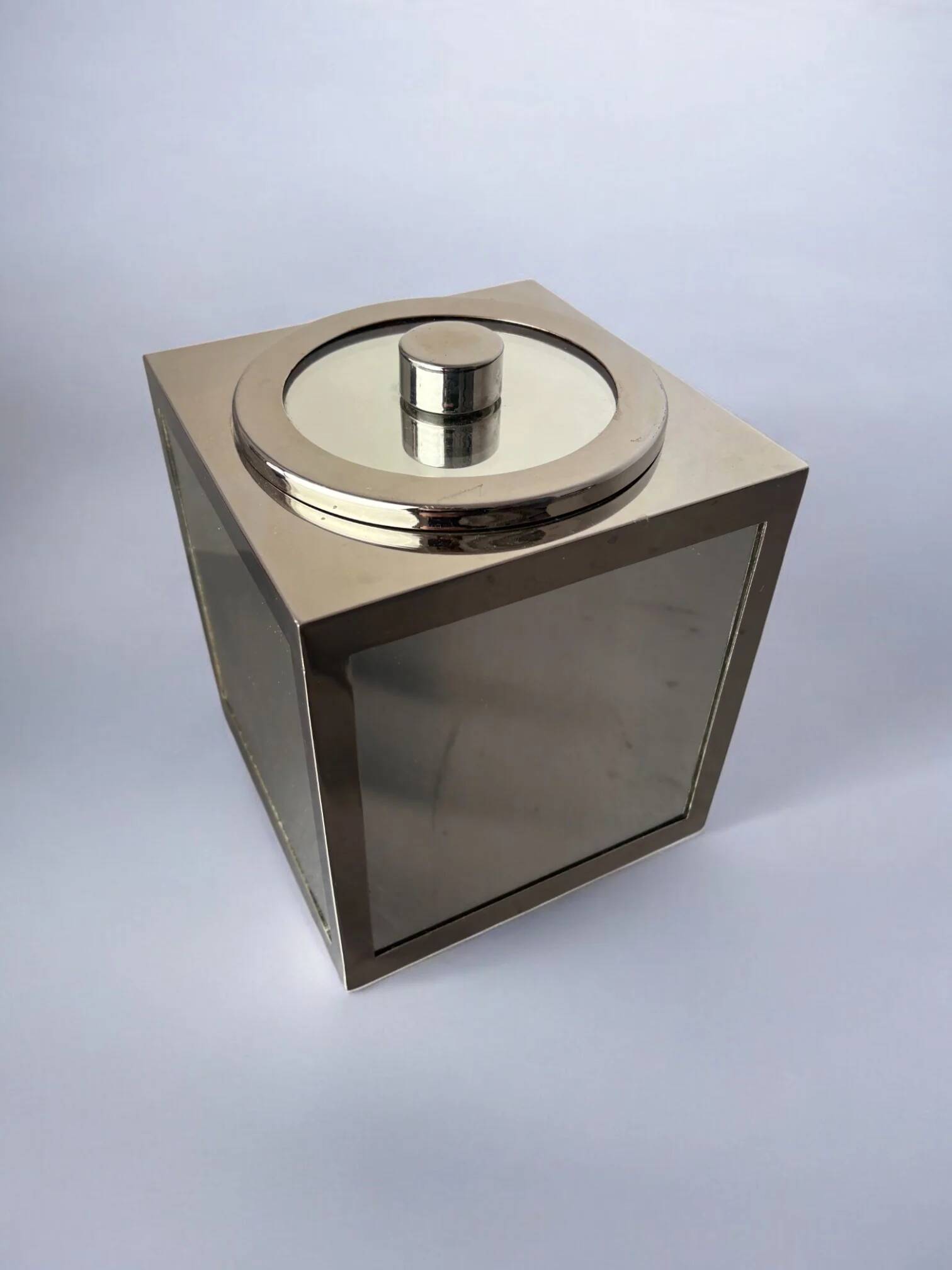 Romeo Rega mirrors ice bucket, Italy, 1970s