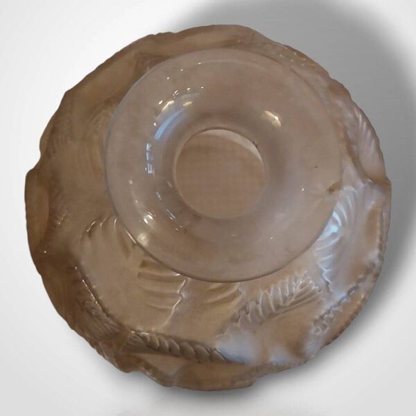 René Lalique (1860-1945), vase modèle Ormeaux, XXe