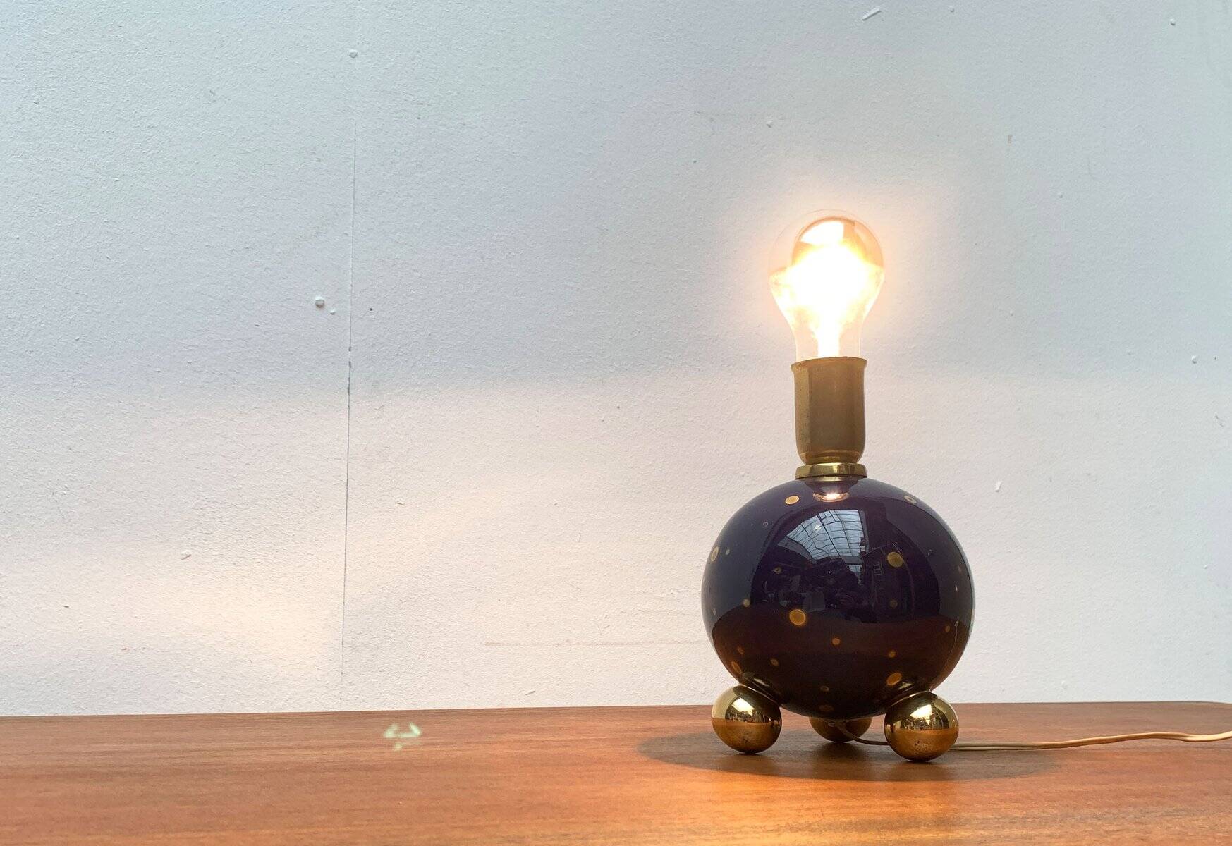 Italian table lamp from the mid-century, 1950s.