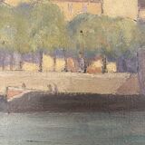 Landscape of the banks of the Saône mid-20th century