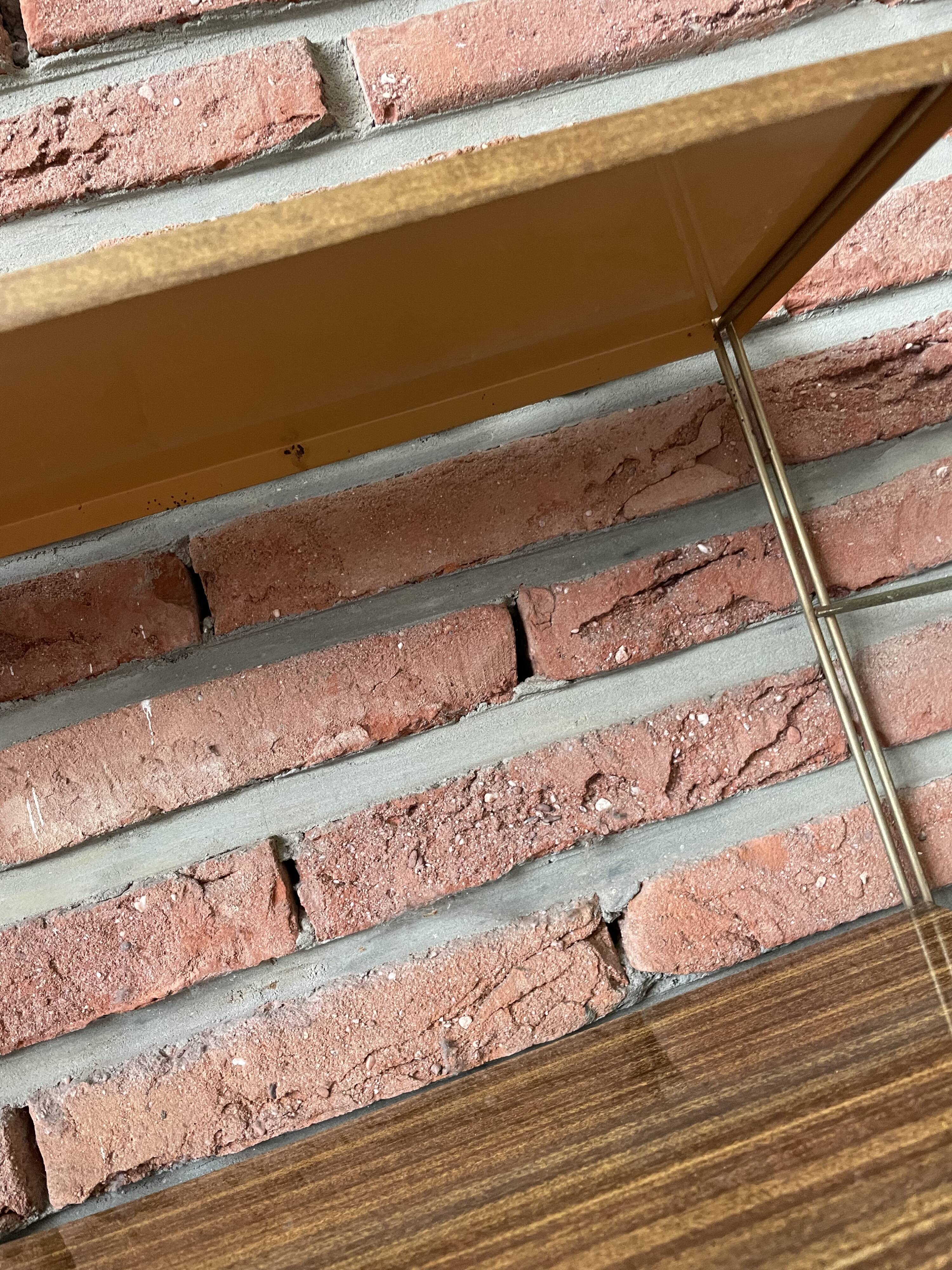 Iron and sheet metal shelf