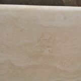 Square travertine coffee table