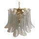 Clear “selle” murano glass chandelier d50