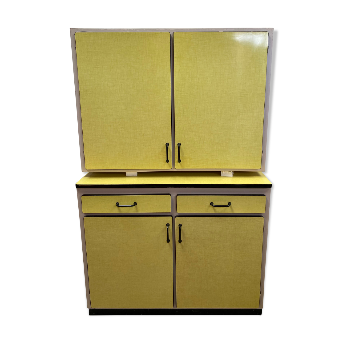 Yellow formica sideboard