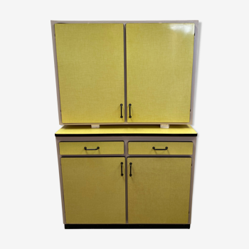 Yellow formica sideboard