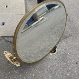Brass mirror,