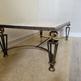 Table fer et marbre s