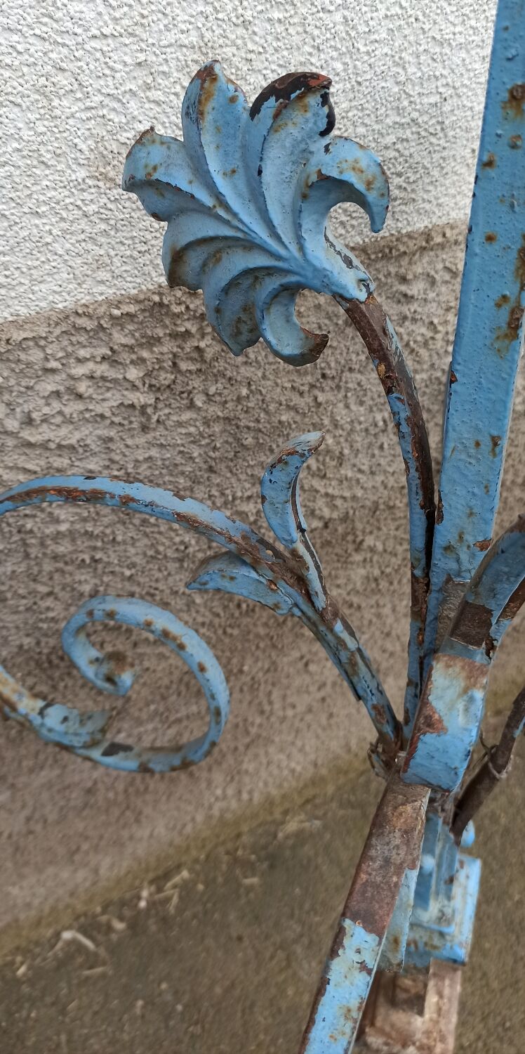 Old wrought iron gate ornament