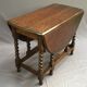 Table pliante en chêne des années 1900