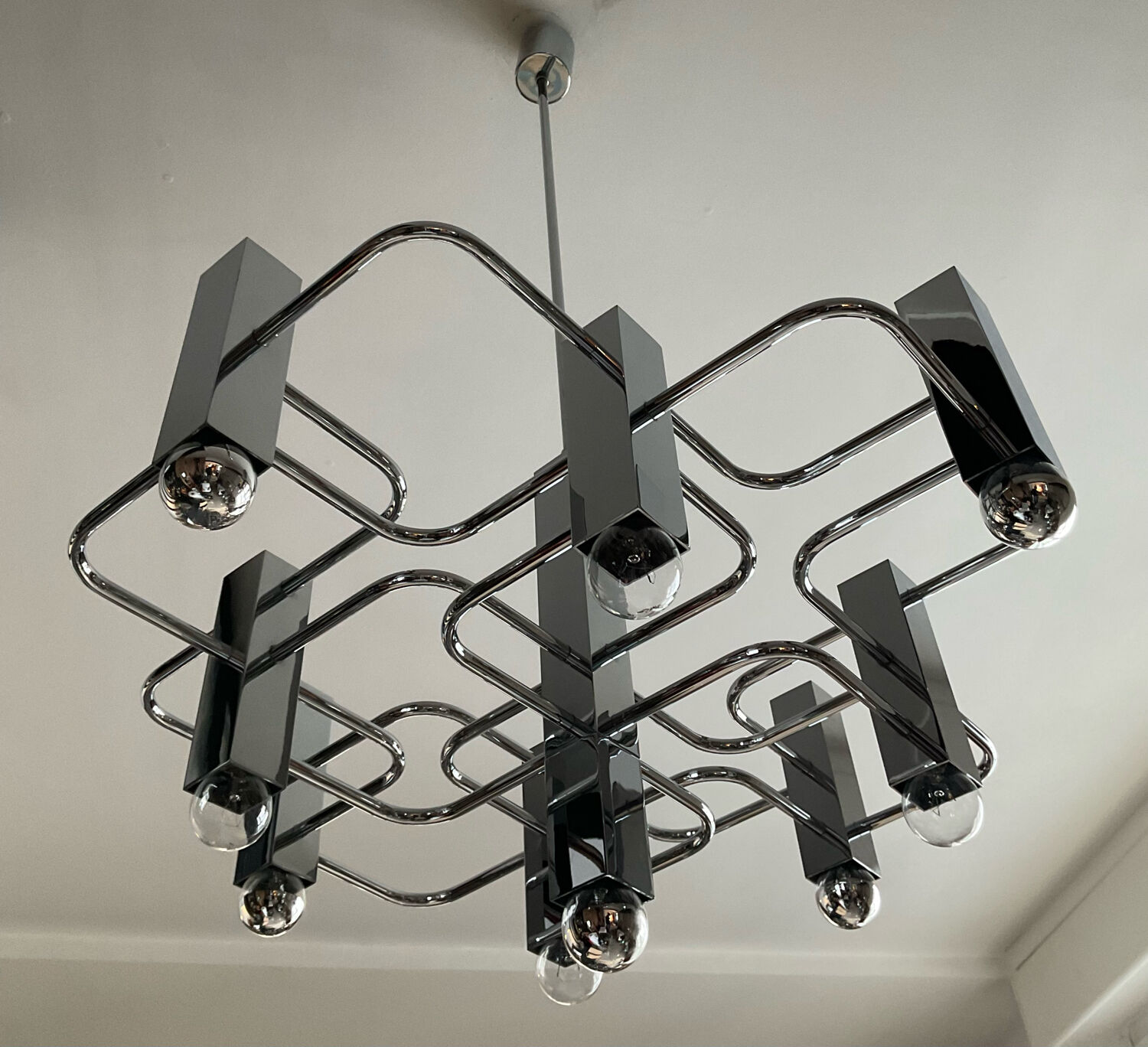 Sciolari chandelier distributed by Boulanger from the 70s
