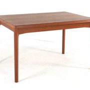 Table à manger rectangulaire extensible Henning Kjearnulf Vejle - design danois