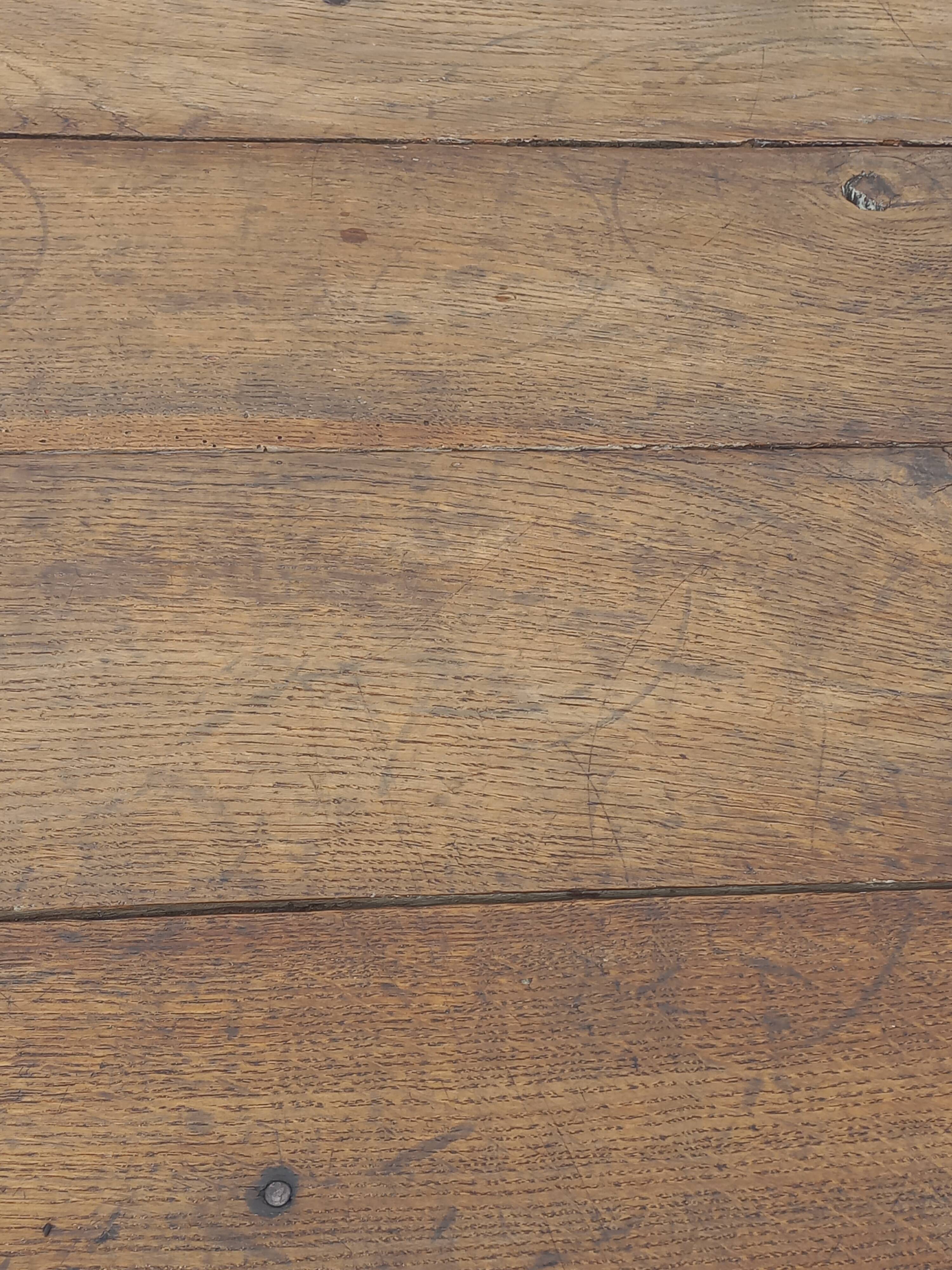 Oak farmhouse table 190cm 6 drawers