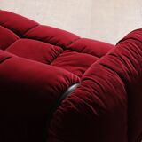Cini Boeri for Arflex Strips sofa in velvet, Italy 1968