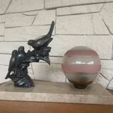 Desk lamp signed Maurice Frecourt in perfect condition
