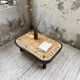 Table basse Capron « herbier » ovale
