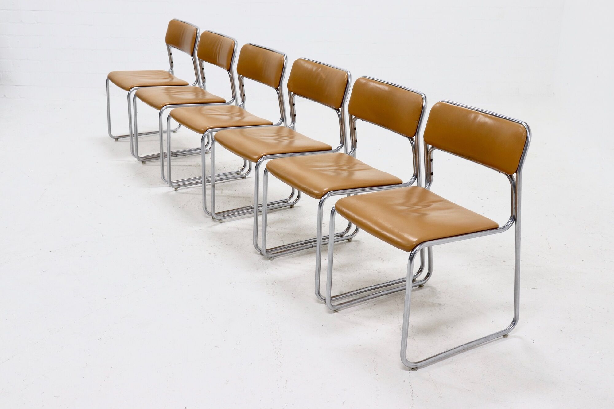 Set of 6 SE09 Dining Chairs by Walter Antonis for 't Spectrum 1970s