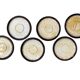 Lot de 6 sous-tasses Boch La Louvière modèle Corfu
