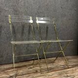 The invisibles: pair of folding chairs by Yonel LEBOVICI and Bernard Berthet