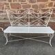 Banc de jardin fer forgé vintage