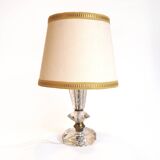 Chiseled crystal foot lamp