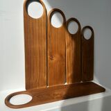 Cutting or presentation board of monoxyl teak with handle (T1)