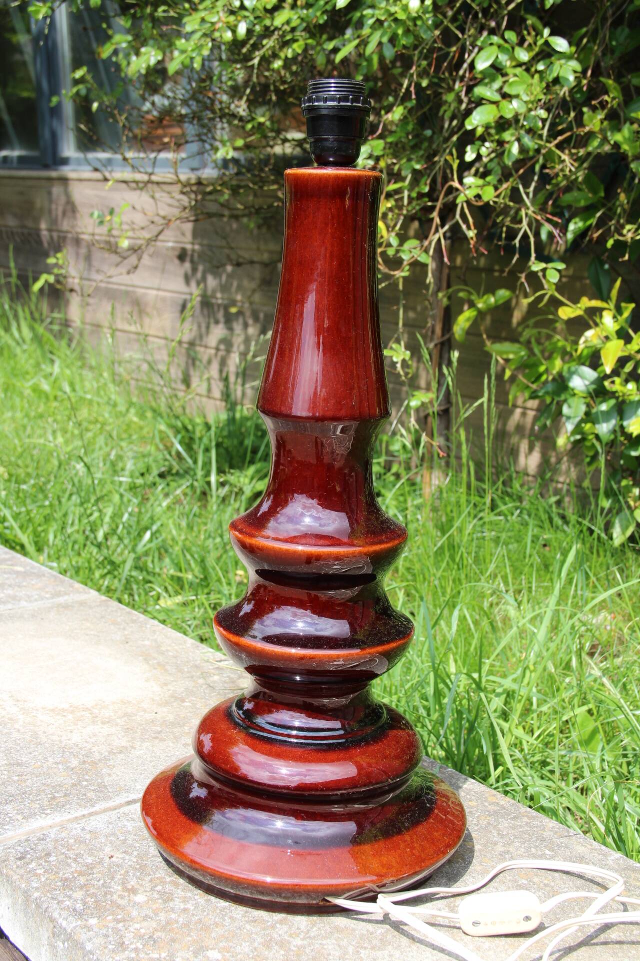 Large vintage ceramic lamp base