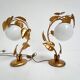 Ensemble de 2 lampes de table florentines d'Italie, années 1960