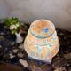 Fascinante  Lampe Art Déco en opaline multicolore