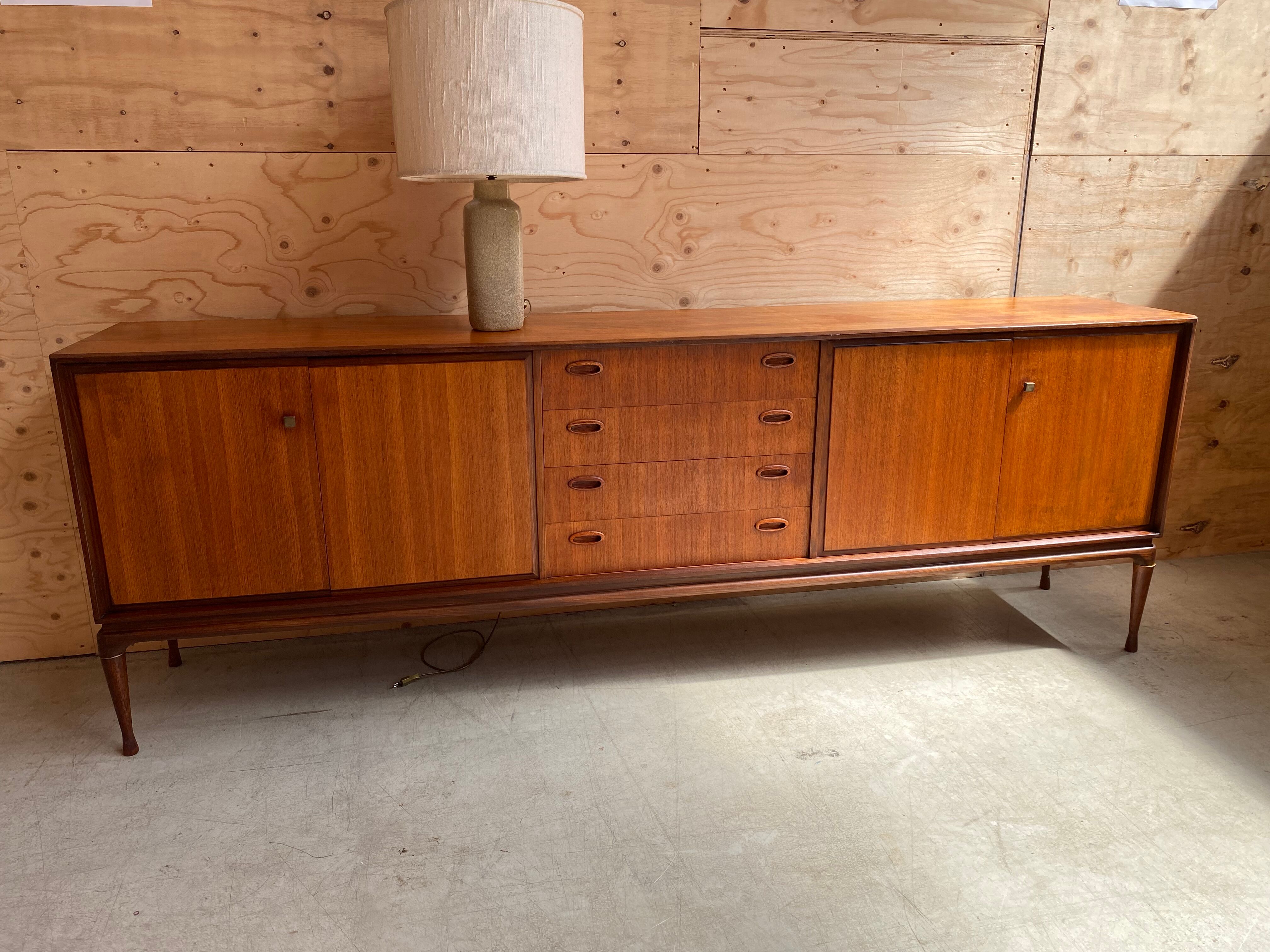 Vintage Scandinavian Danish teak sideboard, 1960s