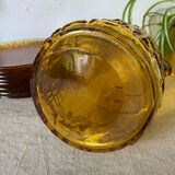 Amber glass pitcher 70s