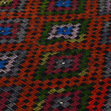 Anatolian handmade kilim rug 283 cm x 218 cm