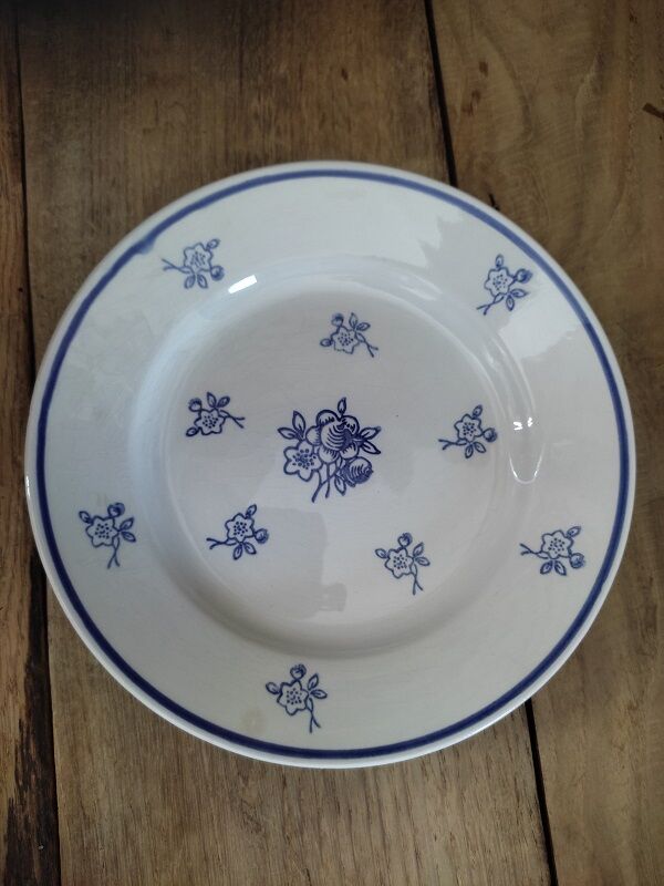 Plate porcelain star