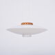 White Mid-Century Modern pendant model "Ufo" by Uno and Östen Kristiansson