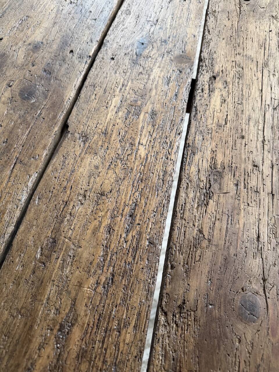 Brutalist popular art table XXL 3.5m/4m pine and oak