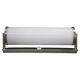 1930s Bauhaus tubular wall light, chrome & creamy glass, Czechoslovakia