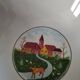 Set of 5 Italian ceramic dishes with country decor