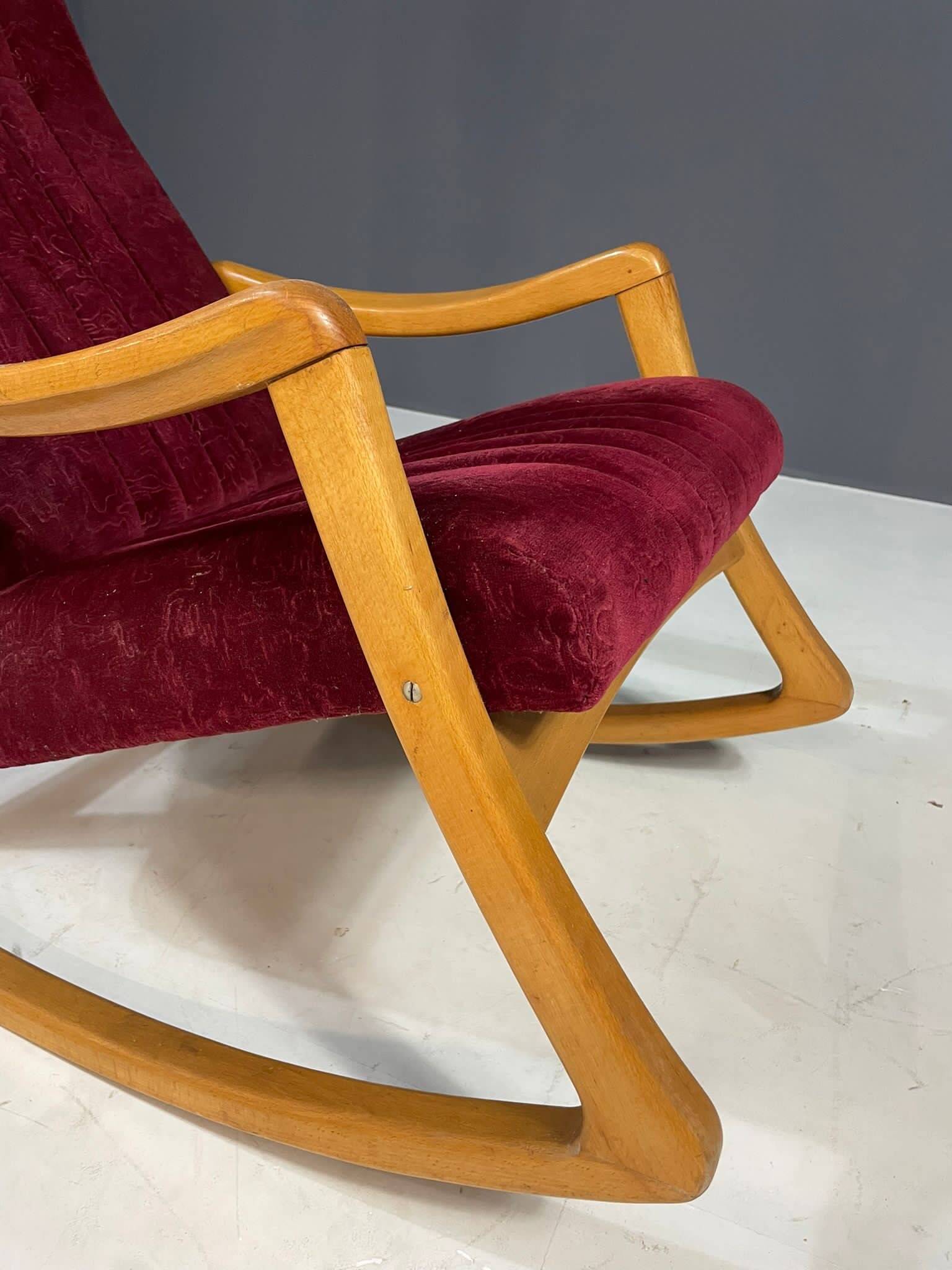 Mid-Century Bentwood Rocking Chair by TON, Czechoslovakia, 1960s