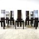 Ensemble de 8 chaises à repas par Rob & Dries van den Berghe, 1980