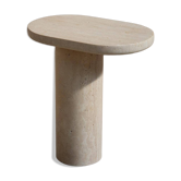 "Side table in travertine"