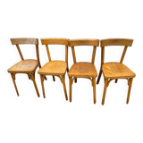 Set de 4 chaises bistrot vintage baumann