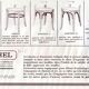 2 chaises bistrot par Fischel 1930 assises bois