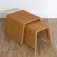 Vintage tables in rattan 1960