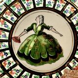 Vintage Hubert Bequet porcelain candy box - Louis XV series - 1950s