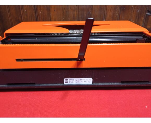 Machine à écrire hercules 1000 orange vintage