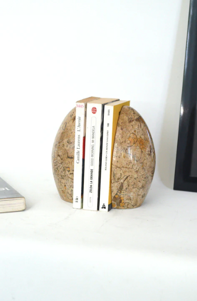 Pair of marble bookends