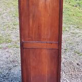 Library in solid oak and walnut, late 19th century