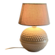 Pale pink ceramic lamp from the 90s