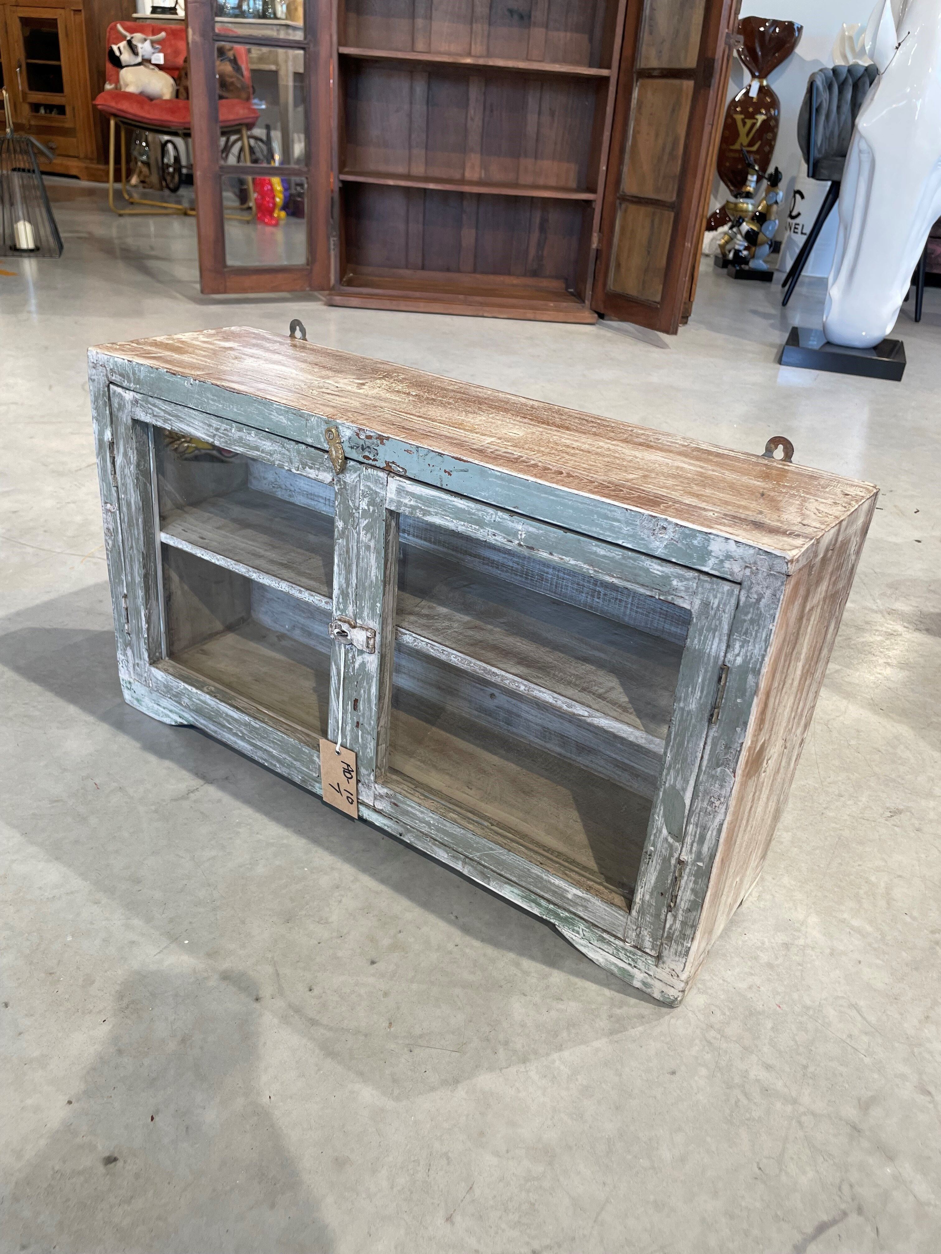 Small teak wall shelf