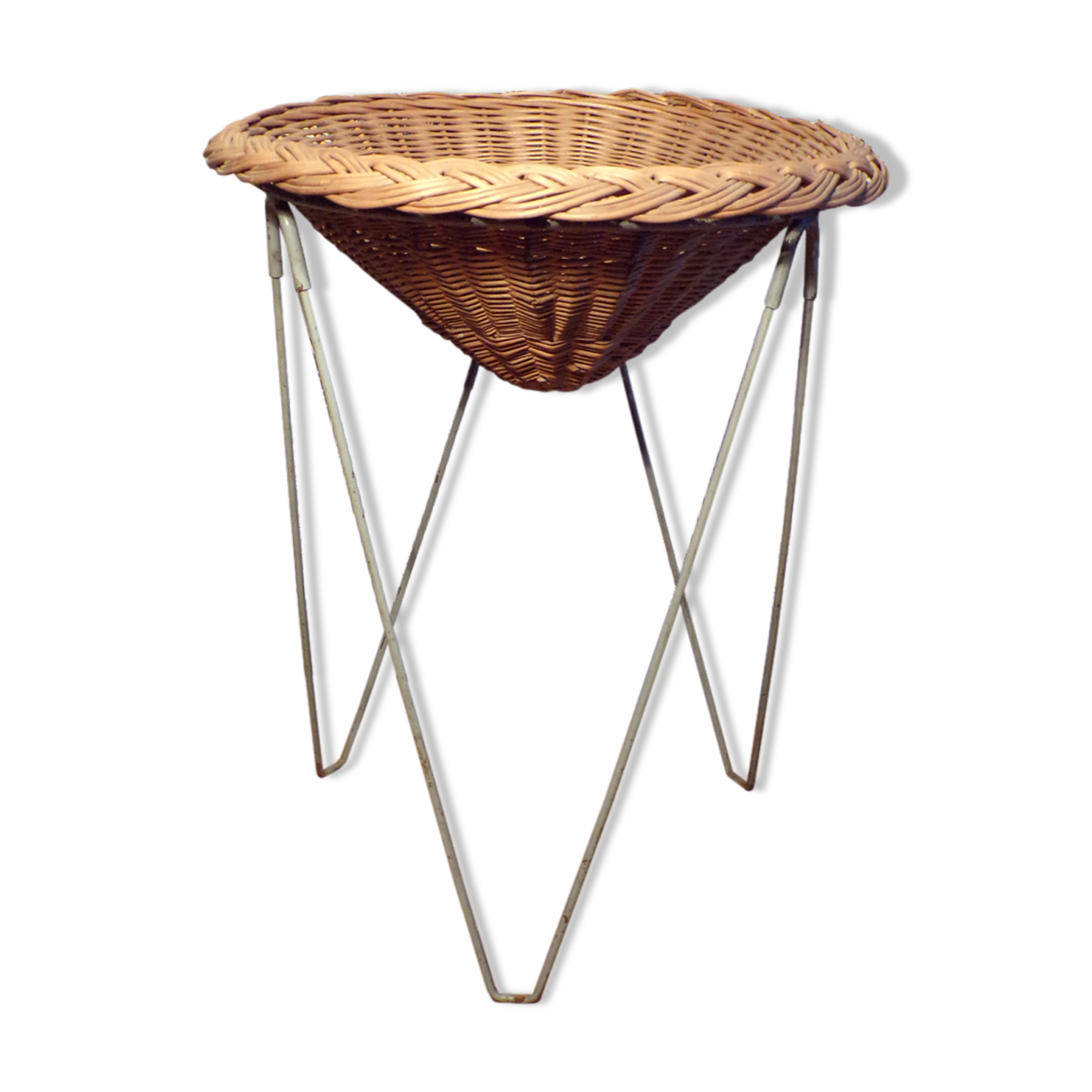 Vintage rattan display