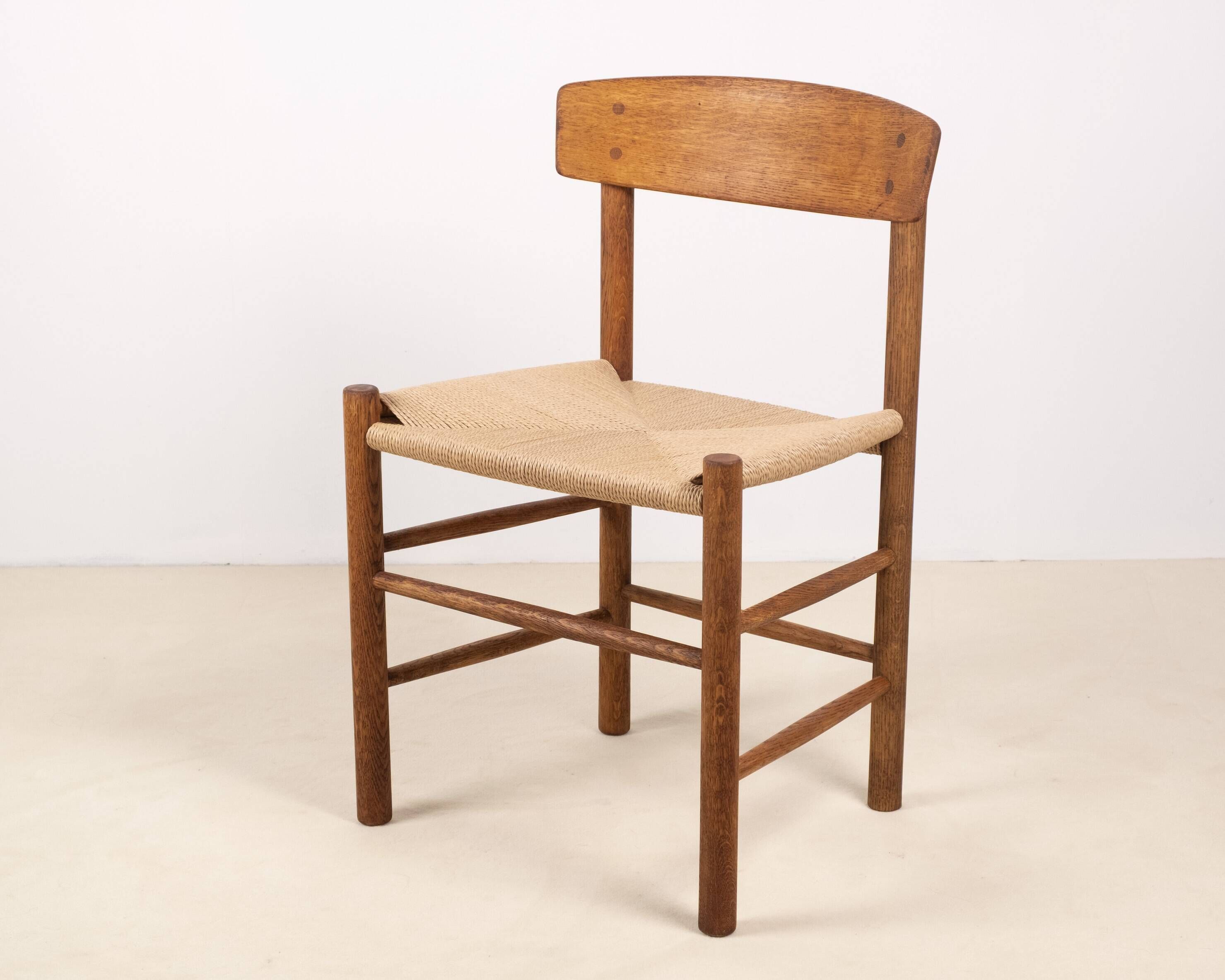 1x Børge Mogensen J39 Oak Dining Chair, FDB Møbler Denmark 1970